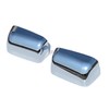 Abagael Chrome Top Half Mirror Caps Cover Trim Compatible with
