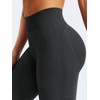 YEOREO Mini Flare Leggings Womens Workout Butt Lifting Legging Hidden