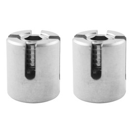 LQ Industrial 2PCS 316 Stainless Steel Cross Rope Fasteners M10x3 Cable Clamp for Garden String Light Decoration Ceiling Plant Hanger Wall Wire Grid