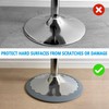 Runspich 2 PCS Bar Stool Leg Floor Protectors Ring, Silicone