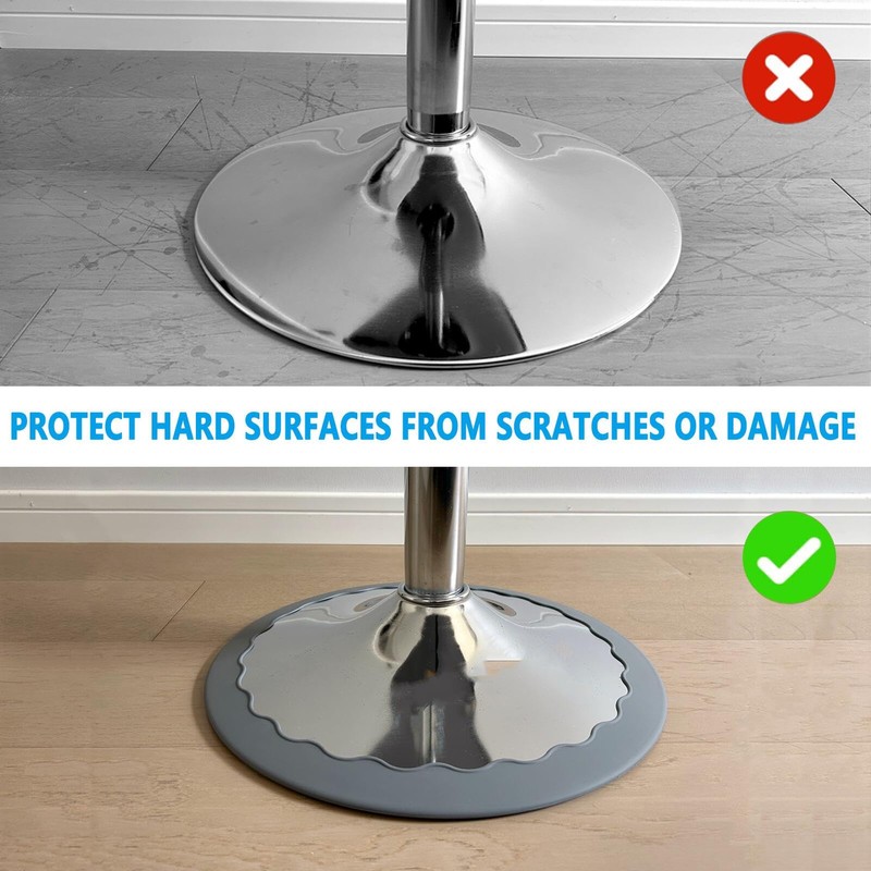 Runspich 2 PCS Bar Stool Leg Floor Protectors Ring, Silicone