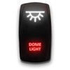 Dome Light - White/Red - Laser Etched Toggle Switch 20A