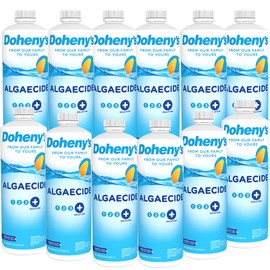 Doheny’s Algaecide | 100% Professional-Grade | Effective Against Most Types of Algae | Works with Chlorine & Bromine Based Pools | Non-Foaming & Non-Staining Formula | Set of 12