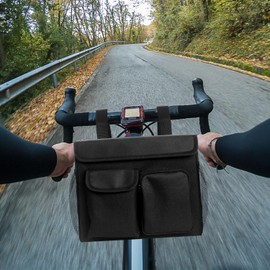 BOHEMIABY Electric Scooter Basket - Convenient Mobility Scooter Bag With 14-In Laptop Pocket and Cup Holders, Easy Installation for Bike, Mobility Scooter Accessories for Adults