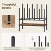 YATINEY Free Standing Shoe Rack, Tall Boots Rack Organizer, Boot