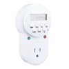 Timer Outlet 7 Day Programmable Digital Timer Plug in Light
