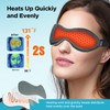 Ezona Heated Eye Mask, Warm Eye Compress Mask for Dry