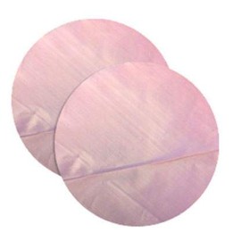 Pink Tinted 5 inch Polythene Plastic Burger Discs - 500 Pack Non-Stick