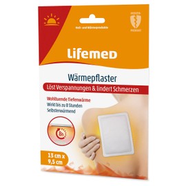 Heat Plaster 13 x 9.5 cm for Back Pain Muscle Pain Strains and Sprains