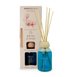 Ambientair Home Perfumes Scented Reed Diffuser with Fragrance 3.4 fl oz (Ocean Breeze)