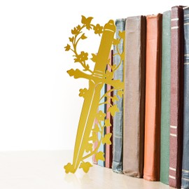 Dagger Bookshelf Decor – Fantasy Decor for Bookshelf and Desk, Ideal for Men's Desk Accessories, Gifts for Books Lovers-Gold