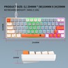 ROCK POW 60% Mechanical Gaming Keyboard 60 Percent,LED Backlit Compact