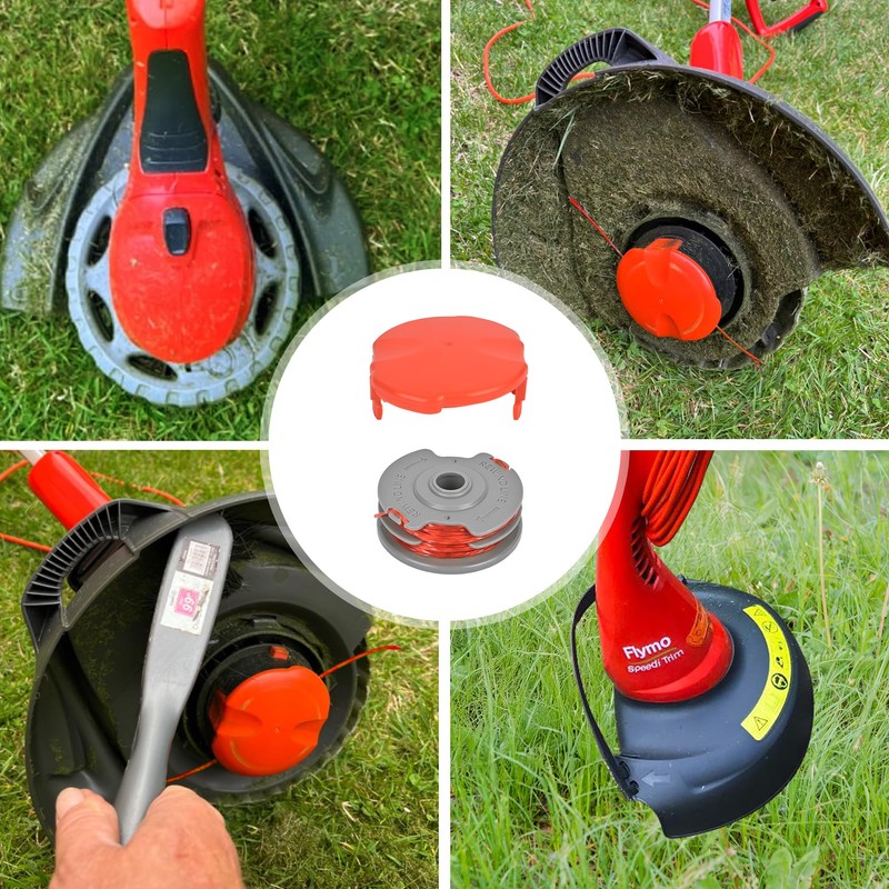 Flaveano Strimmer Wire for Flymo Grass Trimmer, 6 Strimmer Spools