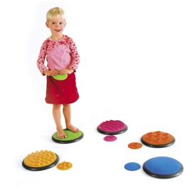 Gonge Tactile Discs Set of 5 Assorted, 4.3" - 10.6"