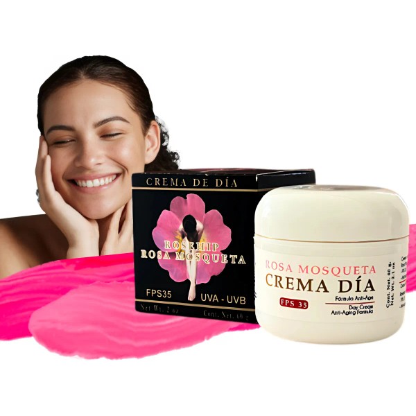 Crema Hidratante de Día Anti-age con Aceite de Rosa Mosqueta