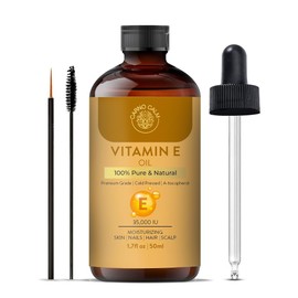 Carno Calm Vitamin E Oil | 100% Natural & Pure | 35000 IU | Premium Grade, Cold-Pressed and Tocopherol For Your Face & Skin | 1.7 fl. Oz