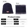 May Huang Winter hat, beanie hat and tube scarf, with