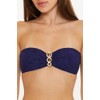 Trina Turk Women's Standard Daintree Bandeau Bikini Top, Adjustable, Tie