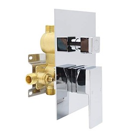 Drettyer Solid Brass Shower Valve Pressure Balancing Mixer Control 3 Outlet Function (Chrome)