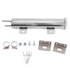 2x10in Stainless Steel Radiator Overflow Tank Recovery Bottle With Mounting