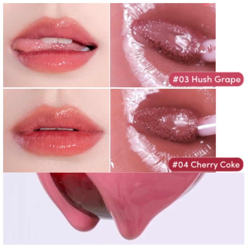 A By UNLEASHIA Tanghulu Glaze Tint 2g~2.2g, Color:04 Cherry Coke