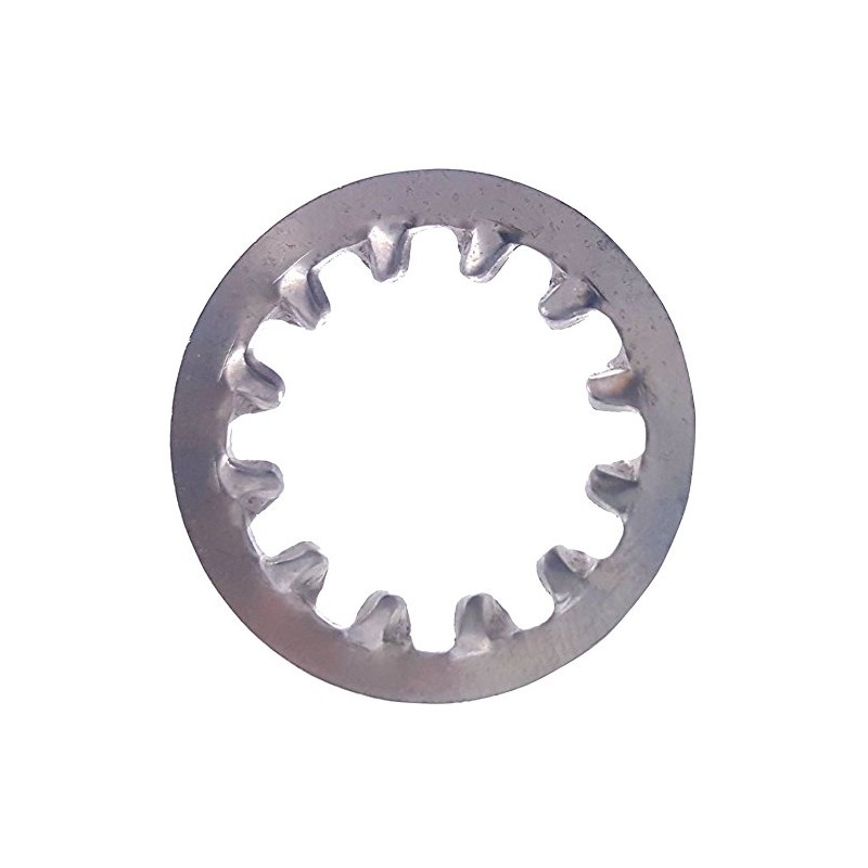 5/8" Internal Tooth Lock Washers, Stainless Steel 410, Plain Finish,
