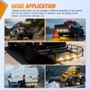 Nilight 49 Inch Emergency Strobe Light Strips with Controller Amber