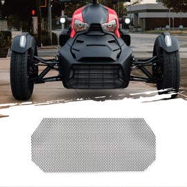 AggAuto Motorcycle Front Grill Mesh Compatible With Can-Am Ryker, Aluminum Alloy Honeycomb Hole Automotive Grilles Mesh Set, Autocycle Radiator Grille Vent