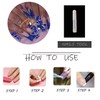 MISUD Press on Nails Long Square Fake Nails Glossy Glue