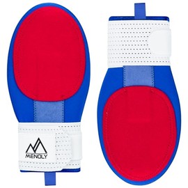 MENOLY Baseball Sliding Mitt for Adult - Adult Sliding Mitts Baseball Softball Sliding Glove Universal Right or Left Hand-Blue Red
