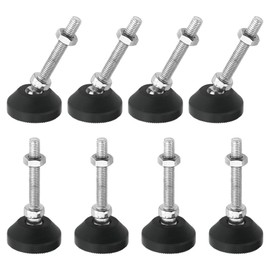 WMYCONGCONG Furniture Fixed Legs, Furniture Protection, Leveling Feet, D1.6 x M0.3 x 2.0 inches (40 x 8 x 50 mm), Joint Leveler, Rotable, Replaceable Legs, Adjuster, Horizontal Adjustment Pad