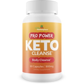 PRO Power Keto Cleanse - Plant Based Body Cleanse W/PROBIOTICS - Keto Cleanse to AID Healthy Ketone Levels for Energy - Support Nutrient Absorption & DETOXIFICATION - Promote Body Health & Wellness