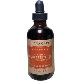Olivia Care All Natural Turmeric Cleansing Oil For All Skin Types, 4 fl oz