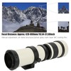White 420800mm Aperture F 8.316 Full Manual Focusing Telescope Zoom