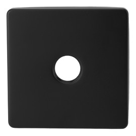 Square Shower Arm Cover Plate Universal Decorative Extra Large Stainless Steel Shower Arm Flange for Bathroom Black