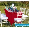 Utopia Kitchen Utopia Kitchen Spandex Tablecloth 2 Pack [6FT, Red]