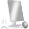 Espejo Maquillaje Iluminado LED Aumento 10x Espejo 21 Luces Táctil