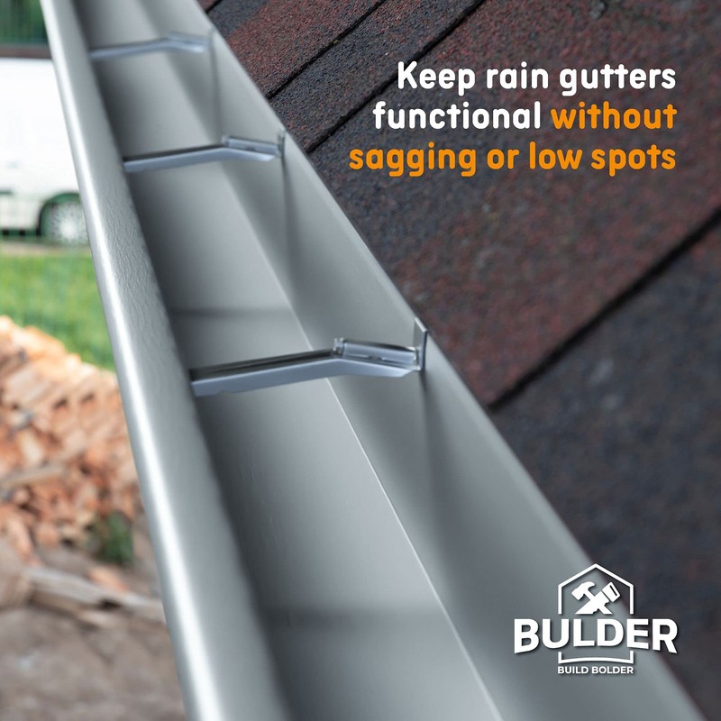 Quick Screw 6 Inch Gutter Hangers - 50 Pack -