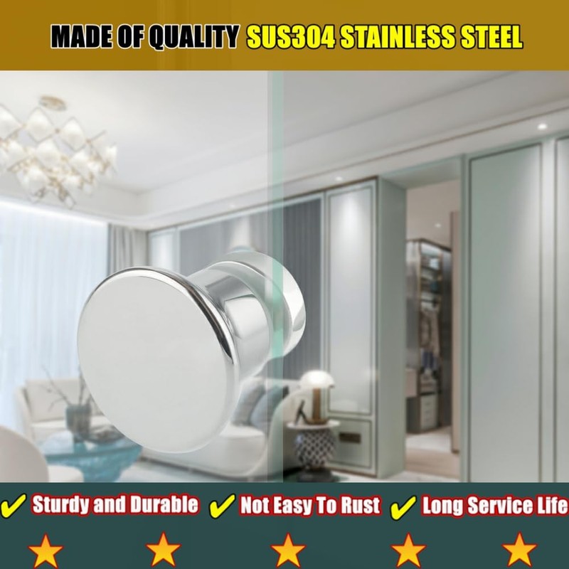 Alise Shower Glass Door Handle,Sliding Shower Doors Knob,Single Side Pull