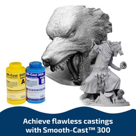 Smooth-Cast 300 - Bright White, Ultra Low Viscosity Liquid Plastic - Gallon Unit