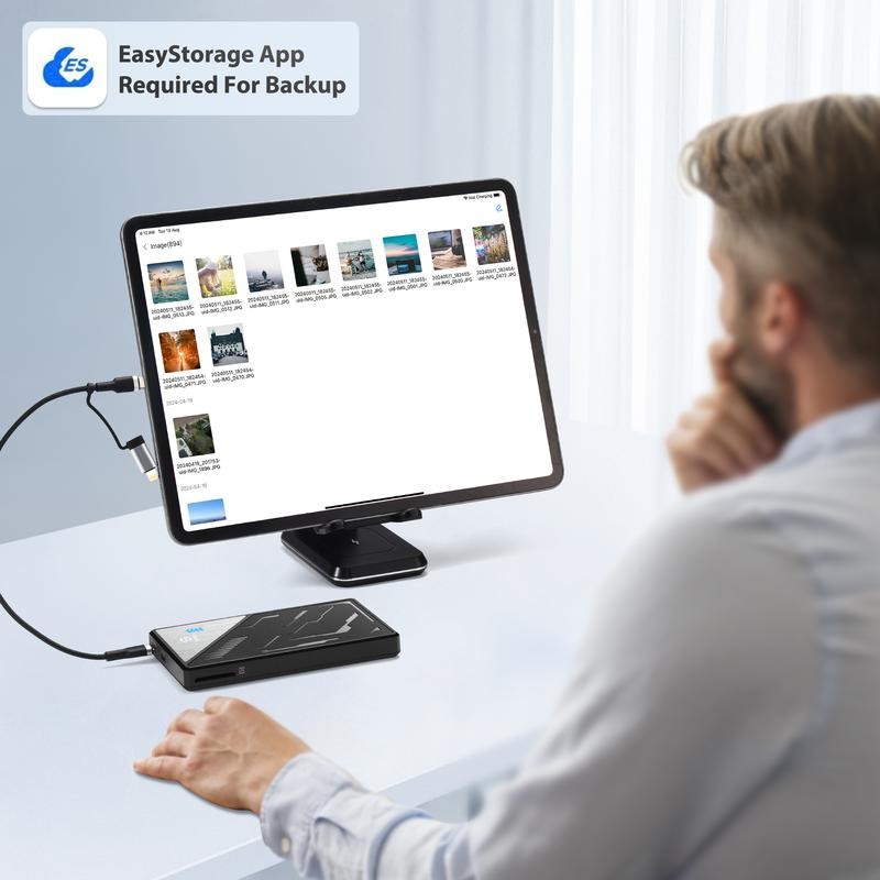 JSL JDTDC Mobile Backup Hard Drive Supports iOS Android PC