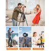 Camera Tripod, 81" Heavy Duty Aluminum Tripod for DSLR/Camera/Smartphone -