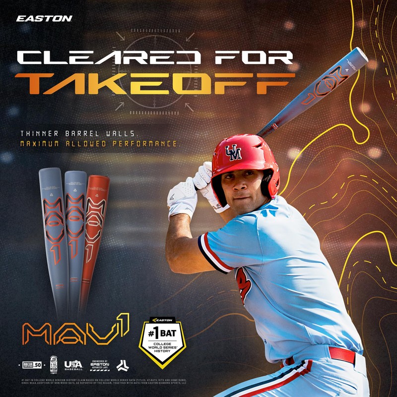 Easton | 2025 | MAV1 Baseball Bat | USSSA |
