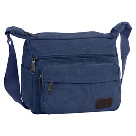 NiCoLa Shoulder Bags Canvas Messenger Bag for Men, Medium Crossbody Bags with Multiple Pockets, Shoulder Bag for Working Dog Walking Cycling Daily Use