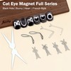 Cat Eye Magnet for Nails,8 PCS Cateye Magnets, Cat Eye