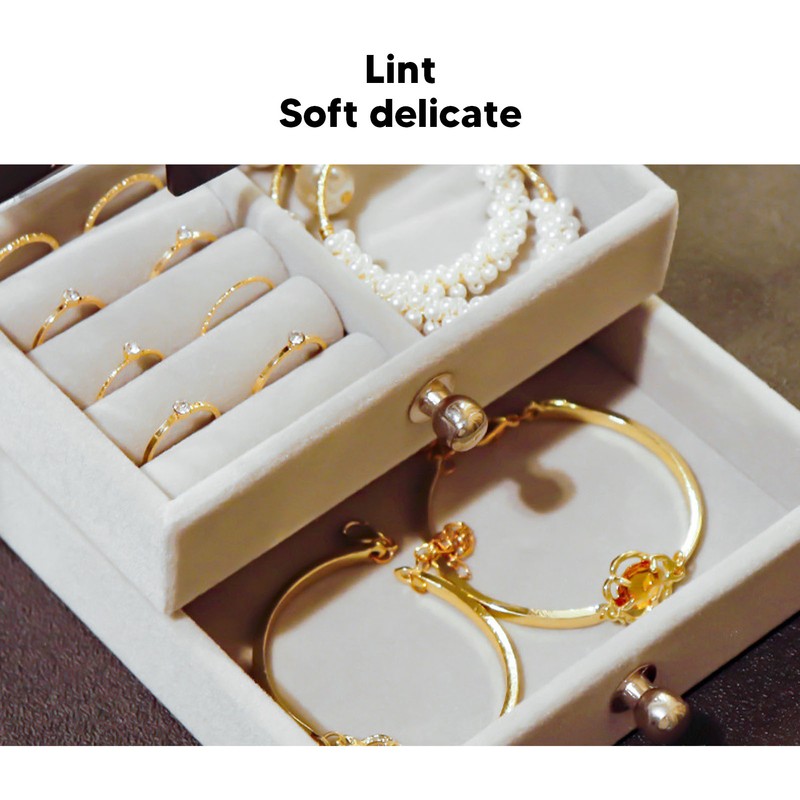 5 Drawers Acrylic Earring Holder Dustproof Storage Display Transparent Acrylic