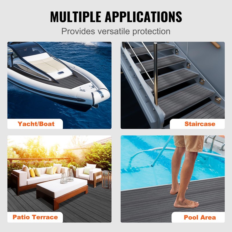 VEVOR Boat Flooring, EVA Foam Boat Decking 94.5" x 17.7",