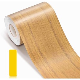 Wallpaper Wood Grain 3.9 inches (10 cm) Wide x 32.8 ft (10 m) Long Wallpaper Sticker, Strong Adhesion, Remake Sheet, Wood Grain Style, Waterproof, For Window Frames, DIY Easy to Apply, Tools Included