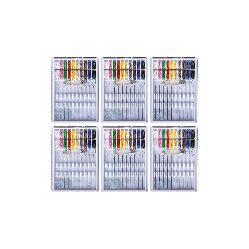 10 Boxes Pre-Threaded Needle Kits, Easy Travel Sewing Kit, Needle