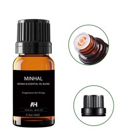 Hotel Diffuser Oil Minhal 10ml - Iris de Nuit Inspired Diffuser Oil - Notes of Rose, Narcissus, Patchouli - Home Luxury Scents Refill - De Nuit Perfume Women - Diffuser Oils Aromatherapy - Hotel Oils